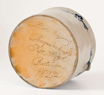 Very Rare and Fine Stoneware Milkpan, 