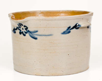 Very Rare and Fine Stoneware Milkpan, 