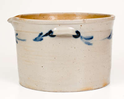 Very Rare and Fine Stoneware Milkpan, 