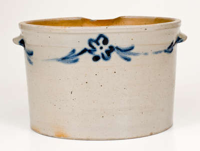 Very Rare and Fine Stoneware Milkpan, 