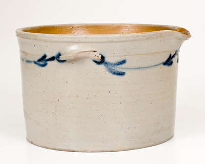 Very Rare and Fine Stoneware Milkpan, 