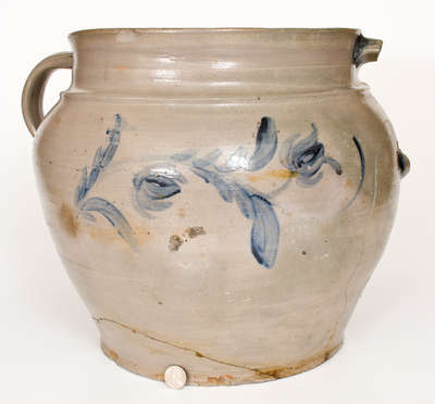 Monumental H. GLAZIER / HUNTINGDON, PA Stoneware Jar w/ Cobalt Decoration