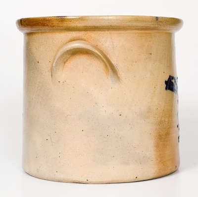 3 Gal. Ballardvale, MA Stoneware Crock w/ Elaborate Bird-on-Branch Decoration