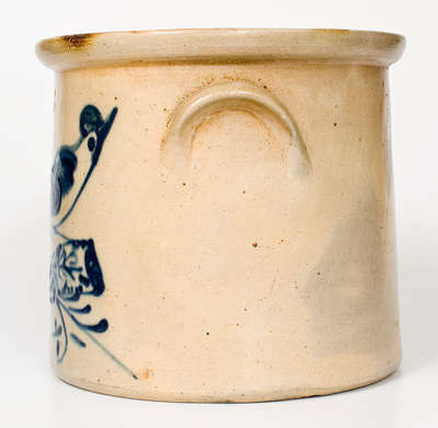 3 Gal. Ballardvale, MA Stoneware Crock w/ Elaborate Bird-on-Branch Decoration