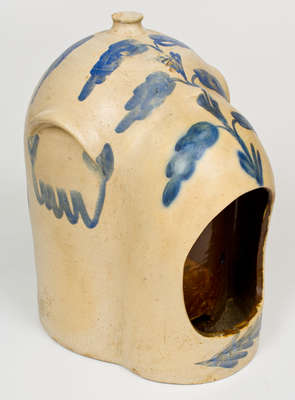 Very Rare THOS. HAIG / 975 N. 2ND ST. / PHILA 3 Gal. Bristol-Slip Stoneware Chicken Waterer