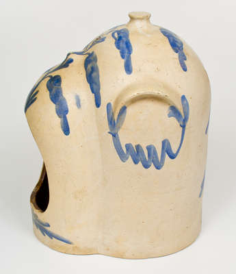 Very Rare THOS. HAIG / 975 N. 2ND ST. / PHILA 3 Gal. Bristol-Slip Stoneware Chicken Waterer