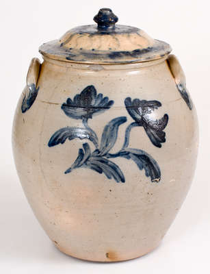 Very Rare T. CRAFTS & CO. / WHATELY Stoneware Water Cooler w/ Incised Bird