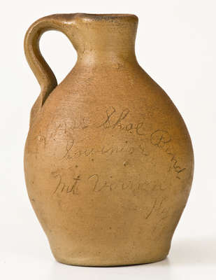 Miniature Stoneware w/ KY Advertising, American, late 19th century