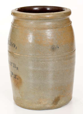Half-Gallon A. P. Donaghho, Fredericktown, PA Stoneware Jar