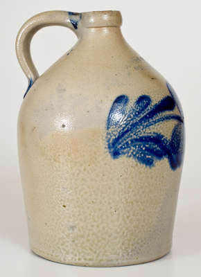 1 Gal. COWDEN & WILCOX / HARRISBURG, PA Stoneware Jug w/ Floral Decoration