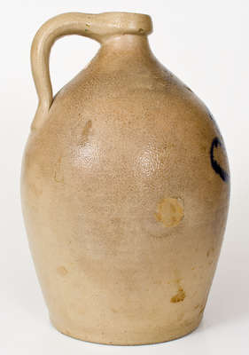 3 Gal. HARRINGTON & BURGER / ROCHESTER Stoneware Jug w/ Bold Floral Decoration