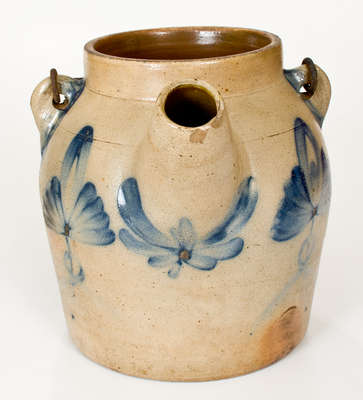 COWDEN & WILCOX / HARRISBURG, PA Cobalt-Decorated Stoneware Batter Pail