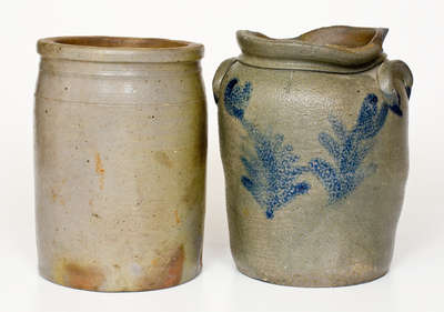 Two Stoneware Jars, Virginia origin, 19th century