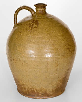 Three-Gallon Stoneware Jug Incised "Lm," David Drake at Lewis Miles's Stony Bluff Manufactory