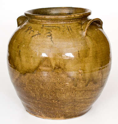 Stoneware Jar, "Feb 3. 1857 / Lm," David Drake at Lewis Miles's Stony Bluff Manufactory, Edgefield, SC