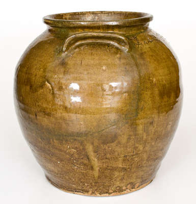 Stoneware Jar, "Feb 3. 1857 / Lm," David Drake at Lewis Miles's Stony Bluff Manufactory, Edgefield, SC