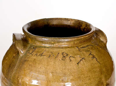 Stoneware Jar, "Feb 3. 1857 / Lm," David Drake at Lewis Miles's Stony Bluff Manufactory, Edgefield, SC