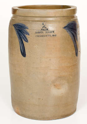 Rare CHARLOTTE, NC Stoneware Advertising Jar, Baltimore origin