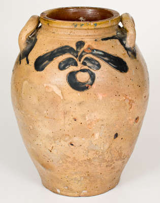 Incised Manhattan, NY Stoneware Jar