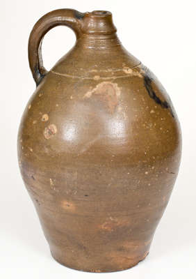 Ovoid Stoneware Jug w/ Cobalt Decoration, Manhattan, probably Clarkson Crolius