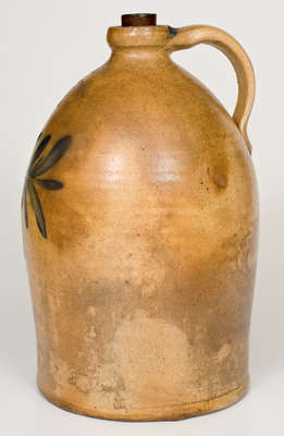 H. B. PFALTZGRAFF / YORK, PA Stoneware Jug w/ Floral Decoration