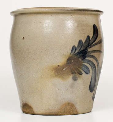 Central PA Stoneware Jar w/ Tulip Decoration