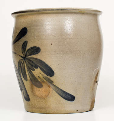Central PA Stoneware Jar w/ Tulip Decoration