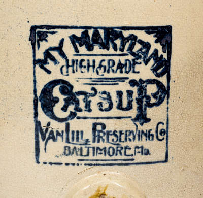 Lot of Two: Pieces of Maryland Advertising Stoneware