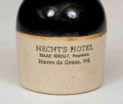 Lot of Two: Pieces of Maryland Advertising Stoneware