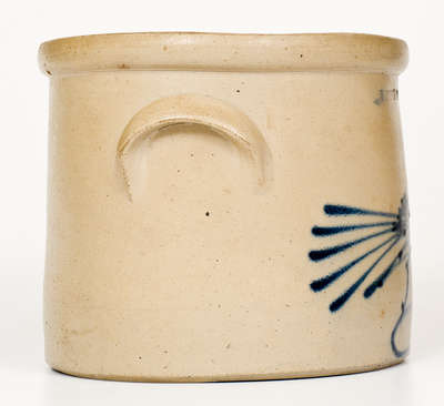 1 Gal. WHITES UTICA Stoneware Crock w/ Slip-Trailed Bird Decoration