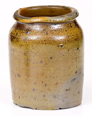 Quart Stoneware Jar w/ Iron Oxide Dip, probably Baltimore, MD, circa 1810
