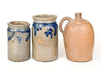 Lot of Three: Virginia and Maryland Stoneware Jars