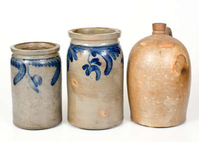 Lot of Three: Virginia and Maryland Stoneware Jars