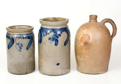 Lot of Three: Virginia and Maryland Stoneware Jars