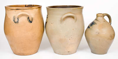 Lot of Three: L. NORTON / BENNINGTON, VT Stoneware Jug and Jars