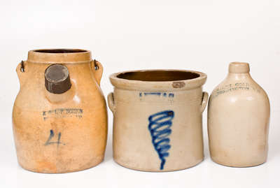 Lot of Three: Bennington, Vermont Stoneware
