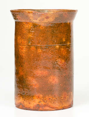 Glazed American Redware Pitcher