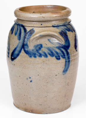 1 Gal. Baltimore, MD Stoneware Jar w/ Floral Decoration