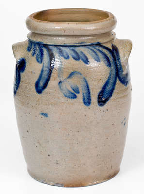 1 Gal. Baltimore, MD Stoneware Jar w/ Floral Decoration