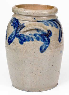 1 Gal. Baltimore, MD Stoneware Jar w/ Floral Decoration