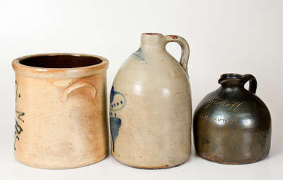 Lot of Three: Northeastern Stoneware Vessels