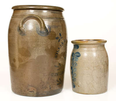 Lot of Two: Western Pennslyvania Stoneware Jars
