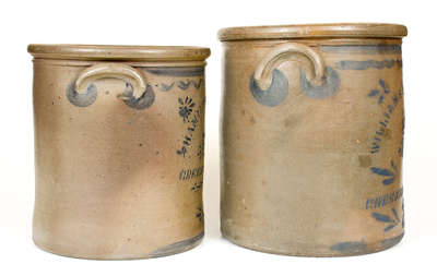 Lot of Two: GREENSBORO, Pennsylvania Stoneware Crocks