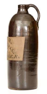 Unusual M. C. RUSSELL / MAYSVILLE, KY Tanware Jug