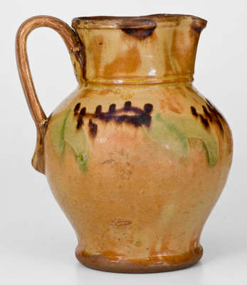 Very Rare Early Hagerstown Redware Pitcher, possibly Peter Bell or John Bell