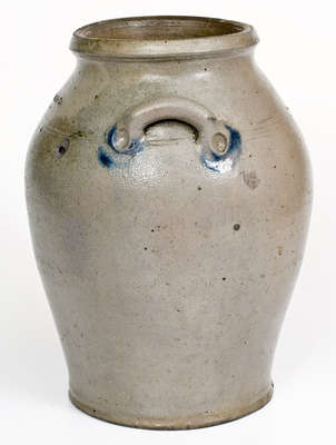 Extremely Rare and Important B. Duval & Co. / Richmond, VA Stoneware Jar