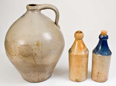 Lot of Stoneware Articles, Northeastern U.S. origin, 19th century