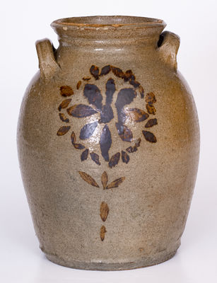 Exceptional Whelchel Family, Gaffney, SC Stoneware Jar w/ Floral Decoration
