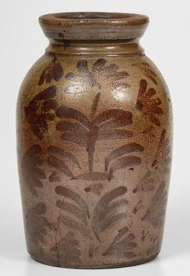 Att. G. N. Fulton, Alleghany County, VA Stoneware Jar w/ Profuse Decoration