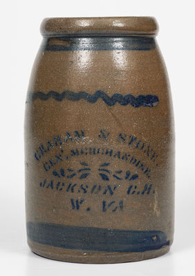 JACKSON C. H., W. VA Stoneware Canning Jar